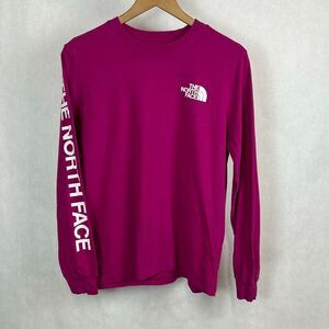 The North Face Women's HIT Graphic Long Sleeve Shirt Sz Large Magenta Pink